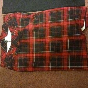 Skirted and black plaid size 1